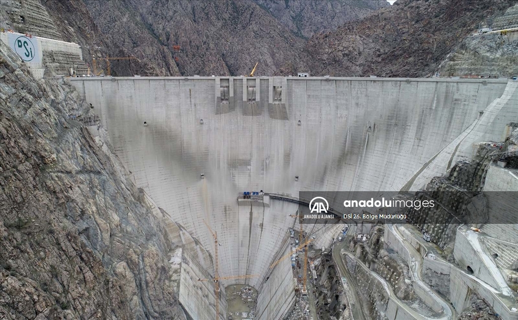 Yusufeli Barajı ve HES inşaatında yüzde 91'lik fiziki gerçekleşme