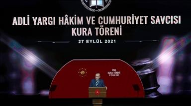 Cumhurbaşkanı Erdoğan, 24. Dönem Adli Yargı Hakim ve Cumhuriyet Savcıları Kura Töreni'ne katıldı