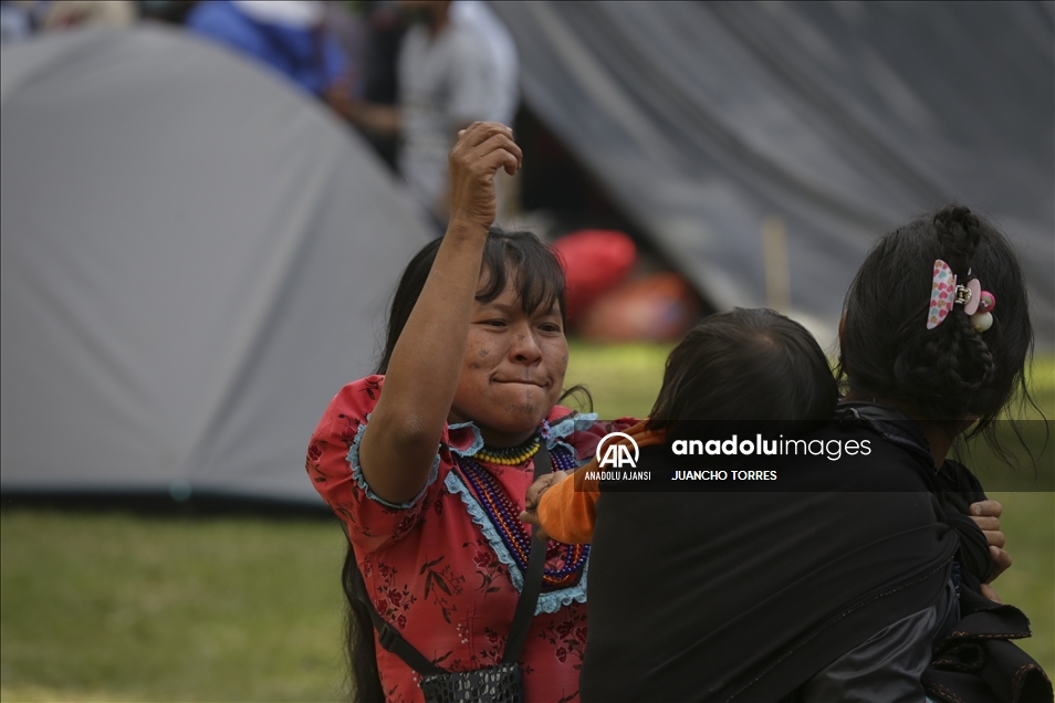 Colombia: Embera Indigenous struggle at the Colombian capital