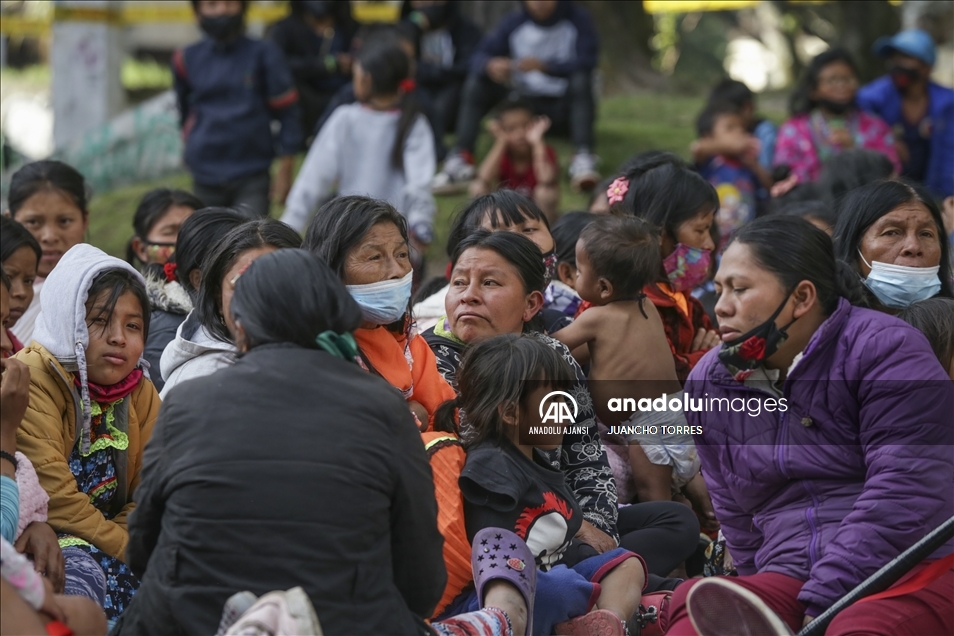 Colombia: Embera Indigenous struggle at the Colombian capital