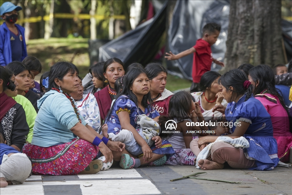 Colombia: Embera Indigenous struggle at the Colombian capital