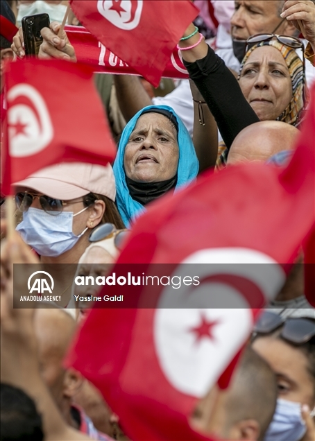 Tunisie : manifestations de soutien au président Saïed dans la capitale et plusieurs villes