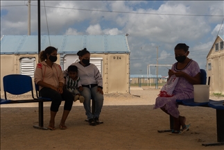 La vida diaria en el campamento de migrantes ubicado al norte de Colombia en la frontera con Venezuela