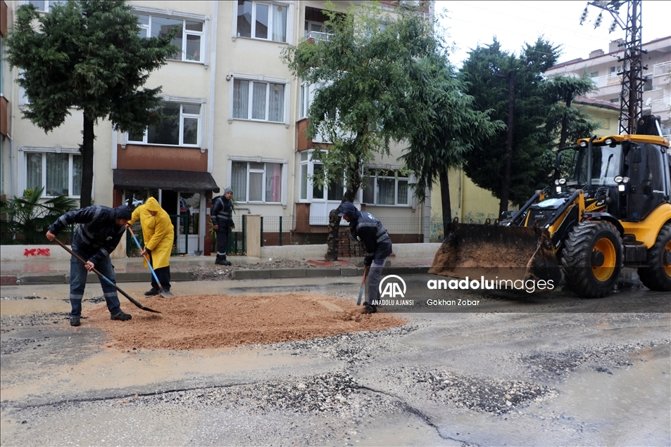 Trakya'da kuvvetli sağanak devam ediyor