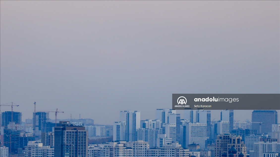 Moskova'nın gökdelenden görünümü