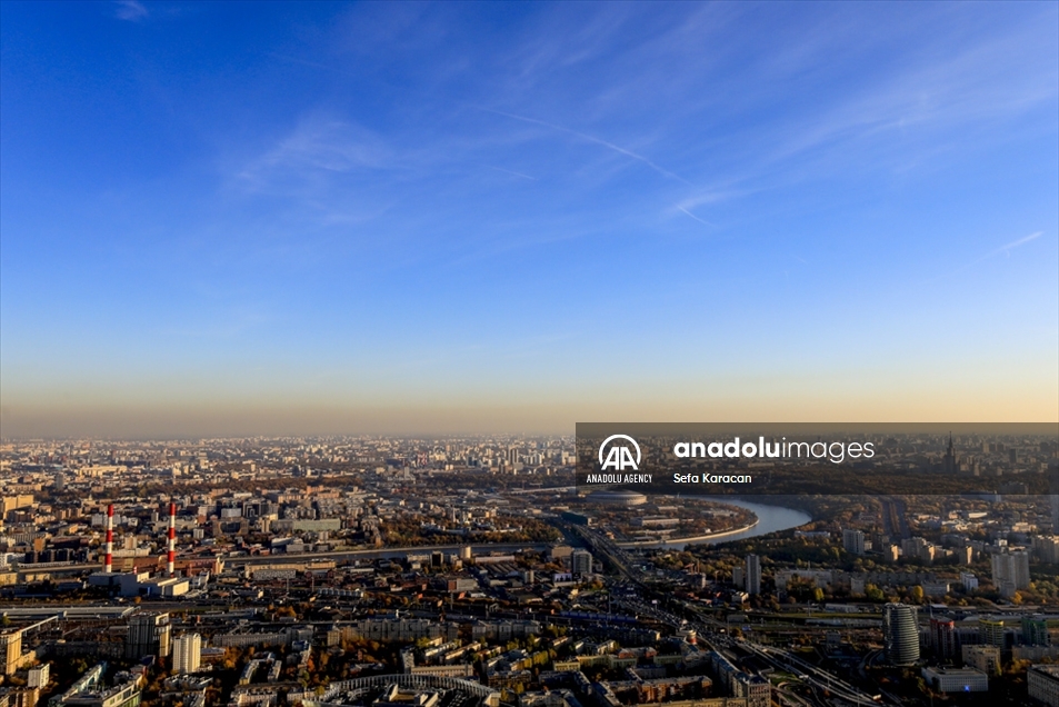 La espectacular vista del Centro Internacional de Negocios de Moscú
