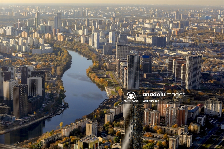 La espectacular vista del Centro Internacional de Negocios de Moscú