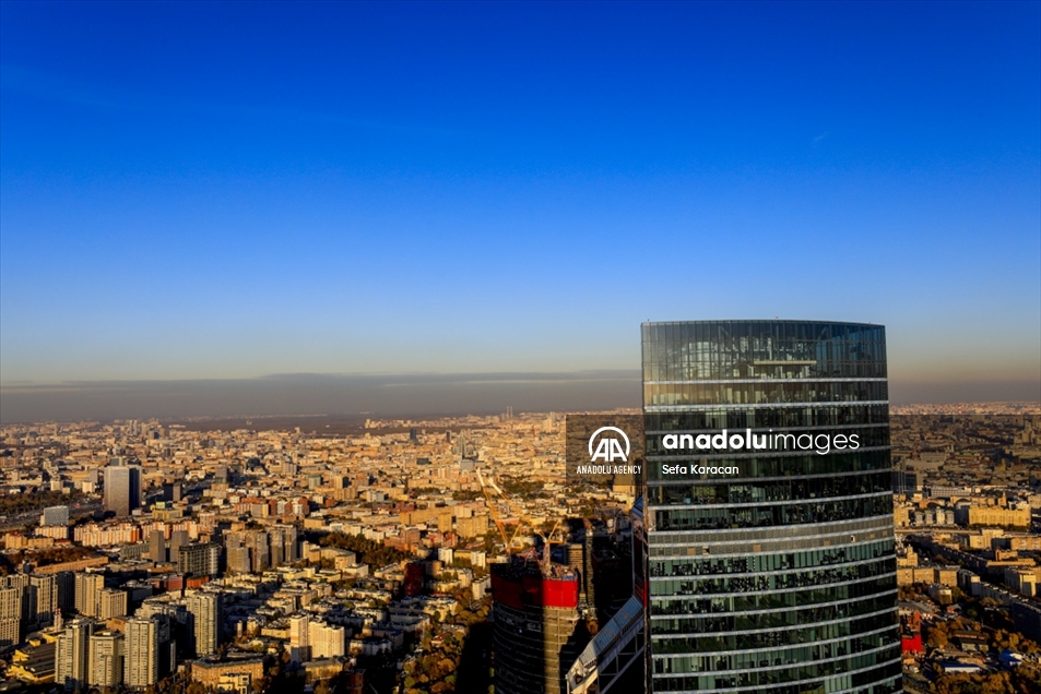La espectacular vista del Centro Internacional de Negocios de Moscú