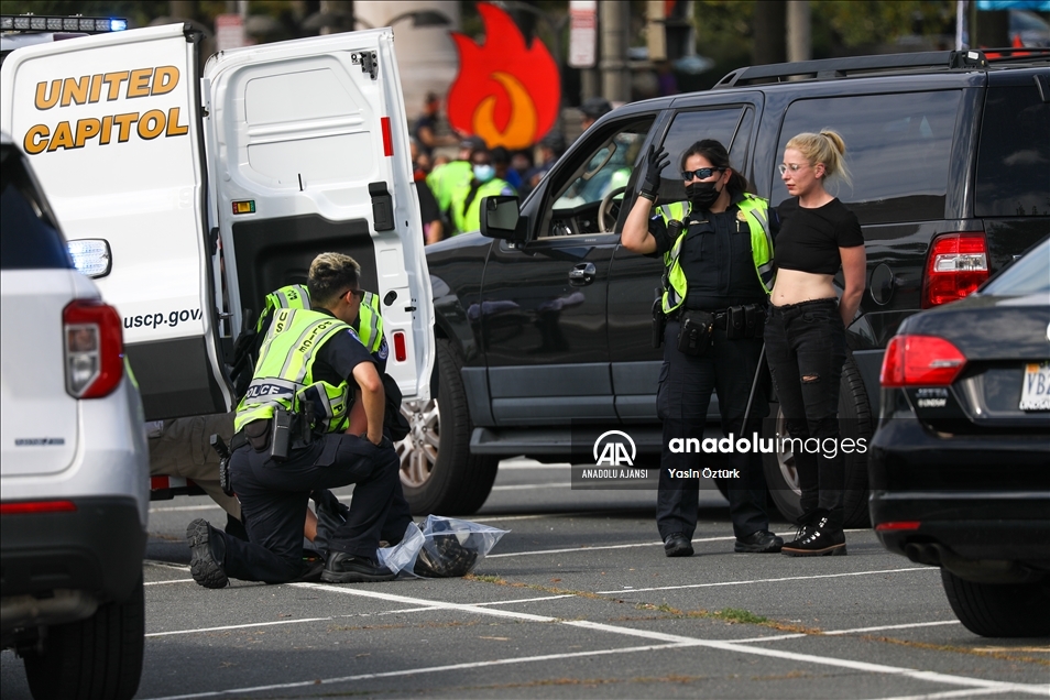 Washington'daki çevreci protestolar 5. gününde ABD Kongresi önünde devam etti