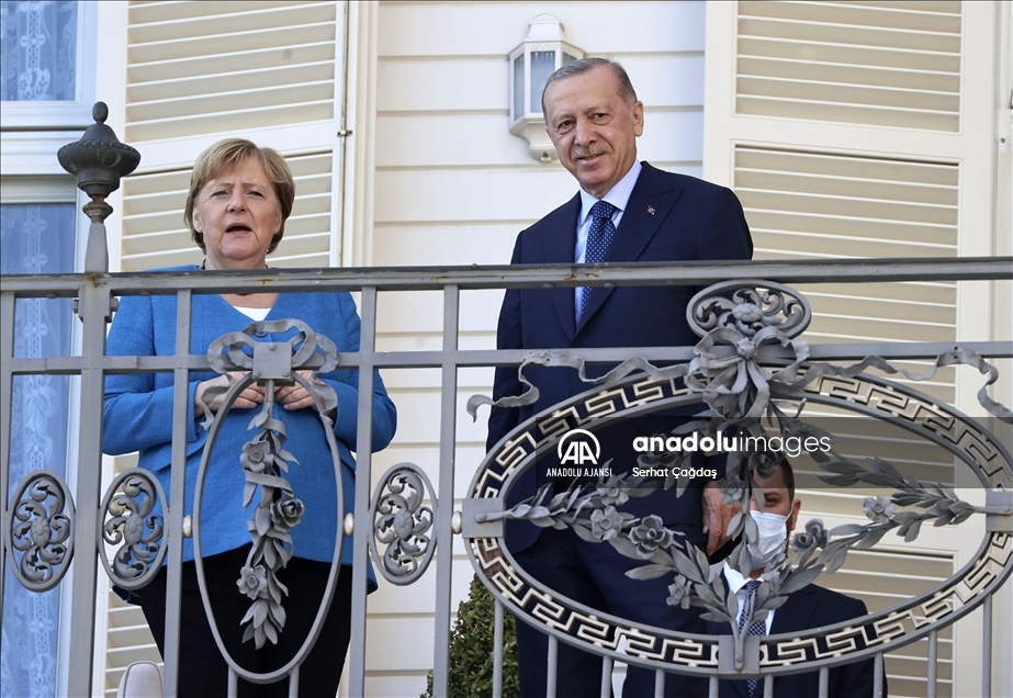Cumhurbaşkanı Erdoğan - Almanya Başbakanı Merkel görüşmesi