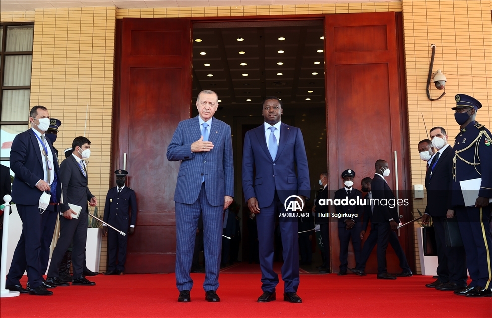 Cumhurbaşkanı Erdoğan, Togo Cumhurbaşkanı Gnassingbe ile ortak basın toplantısında konuştu