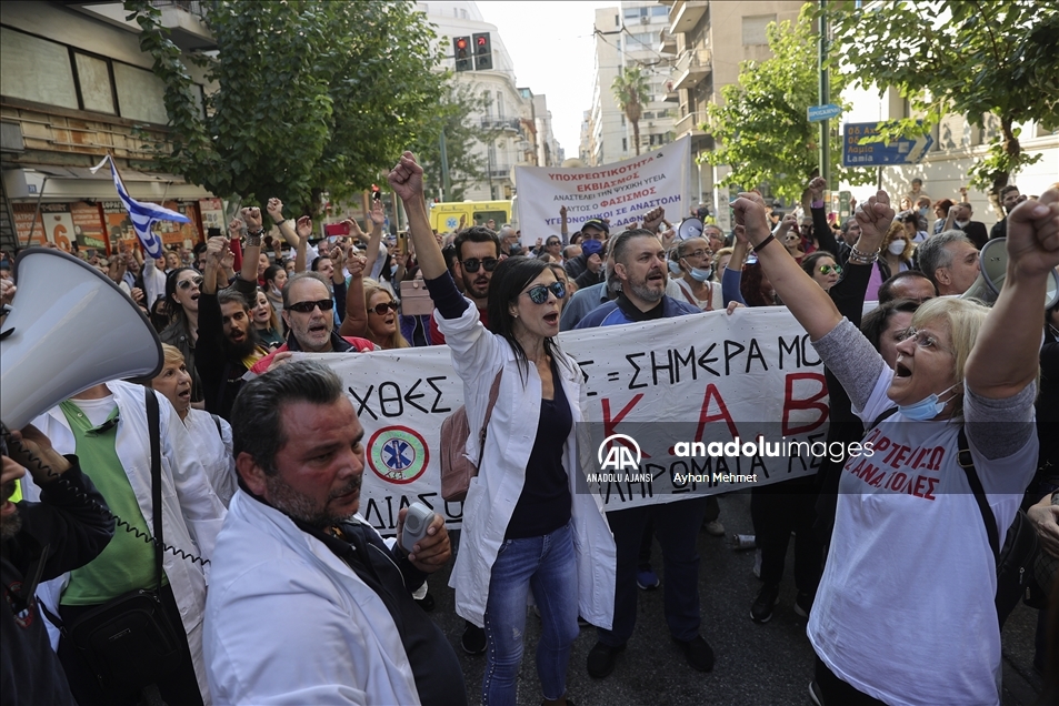 Yunanistan'da hastane çalışanları greve gitti