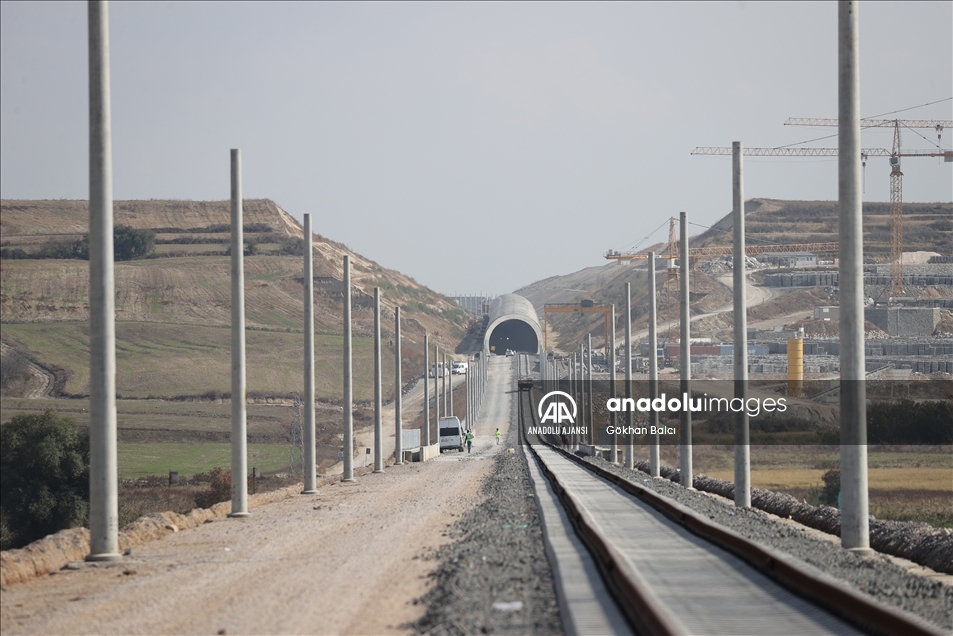 Halkalı-Kapıkule hızlı tren hattının Çerkezköy-Kapıkule etabında çalışmaların yüzde 50 'si bitti