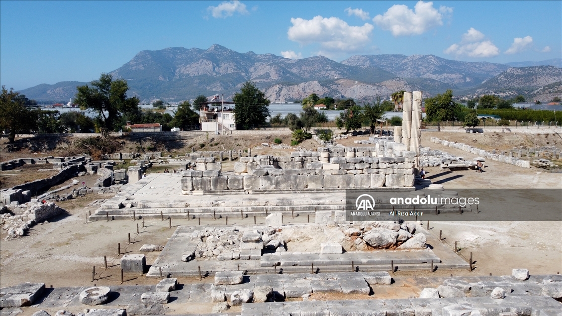 UNESCO Dünya Miras Listesi'ndeki Letoon ile Xanthos Antik Kenti fotoğraflandı