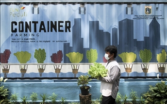 Indonesia luncurkan container farming di Jakarta