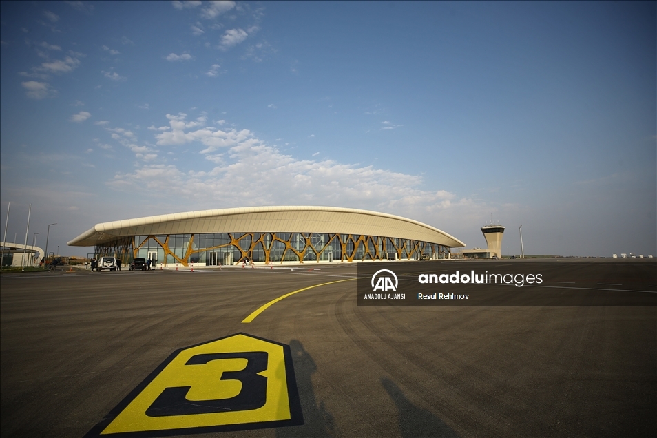  Erdoğan ve Aliyev'in açılışını yapacağı Fuzuli Havalimanı 8 ayda inşa edildi 