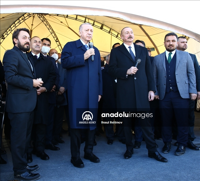 Эрдоган и Алиев заложили фундамент Агропарка Dost в Зангилане