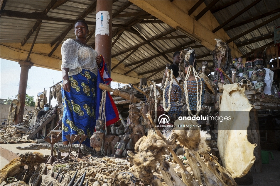 Togo'daki dünyanın en büyük büyü pazarı ziyaretçilerini hem ürkütüyor hem şaşırtıyor