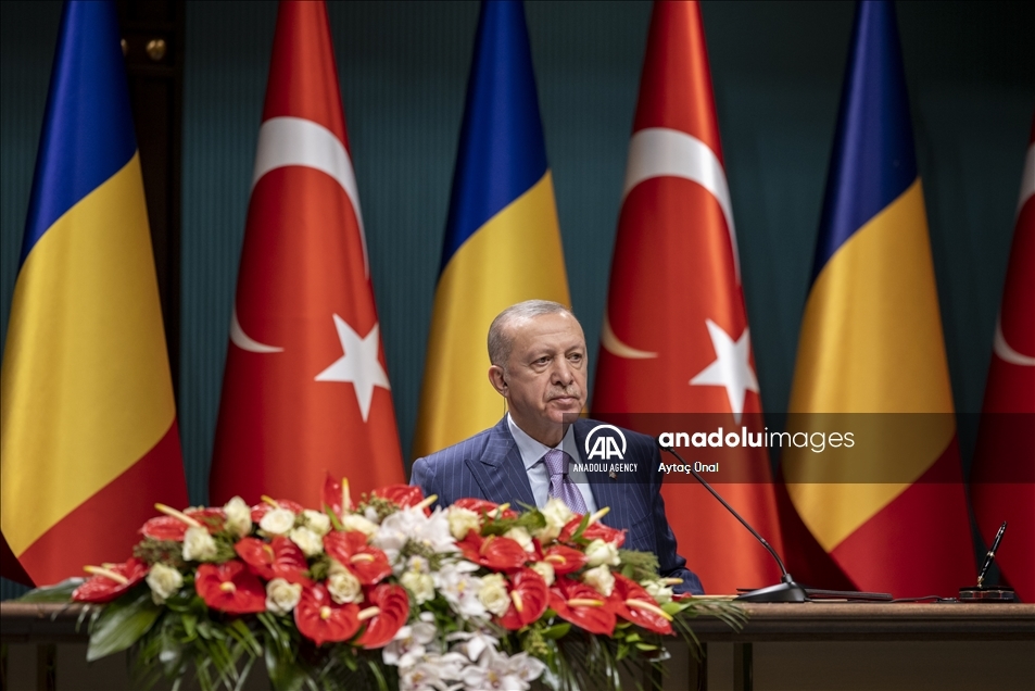 نشست خبری مشترک اردوغان و رئیس جمهور موقت جمهوری چاد در آنکارا