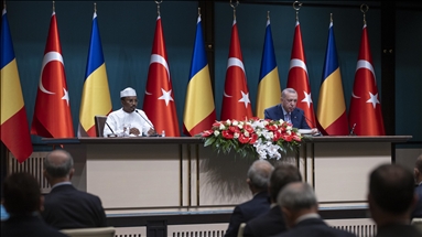 نشست خبری مشترک اردوغان و رئیس جمهور موقت جمهوری چاد در آنکارا