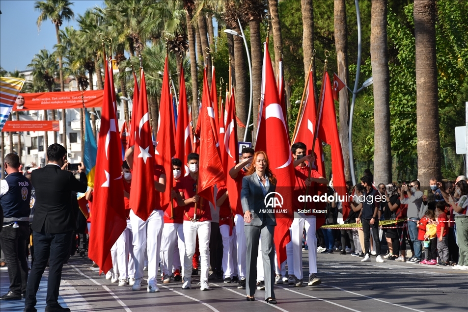 29 Ekim Cumhuriyet Bayramı Antalya, Muğla, Burdur ve Isparta'da kutlanıyor
