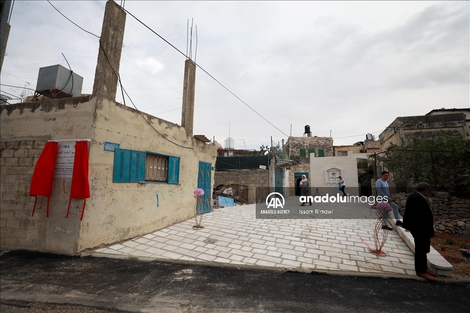 "تيكا" التركية تنهي ترميم شوارع وأزقة بـ"سلفيت" الفلسطينية