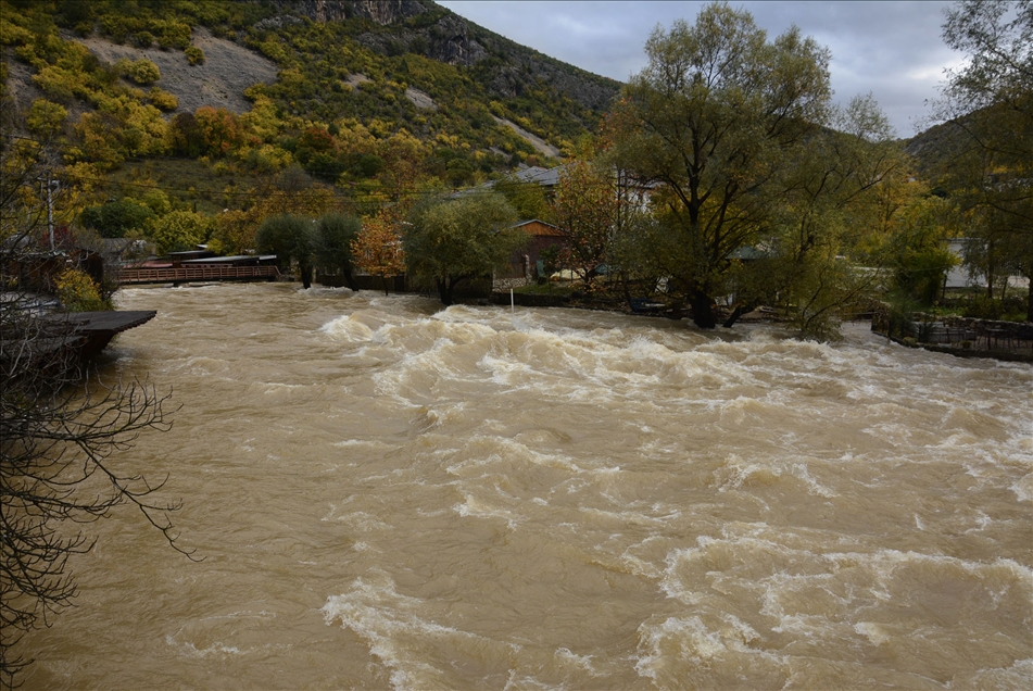 Flash flooding in Bosnia&Herzegovina's Blagaj due to heavy rain