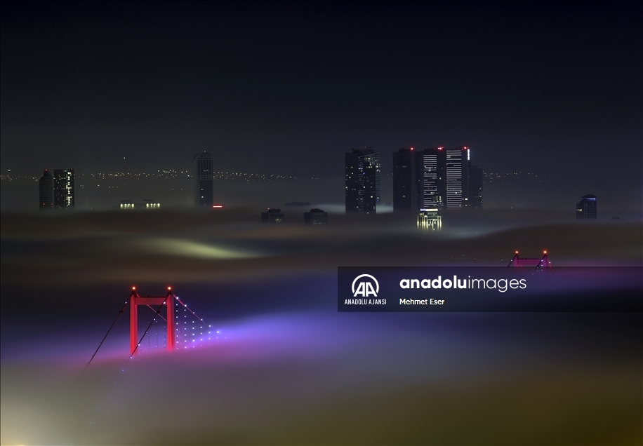 İstanbul'da sisli hava