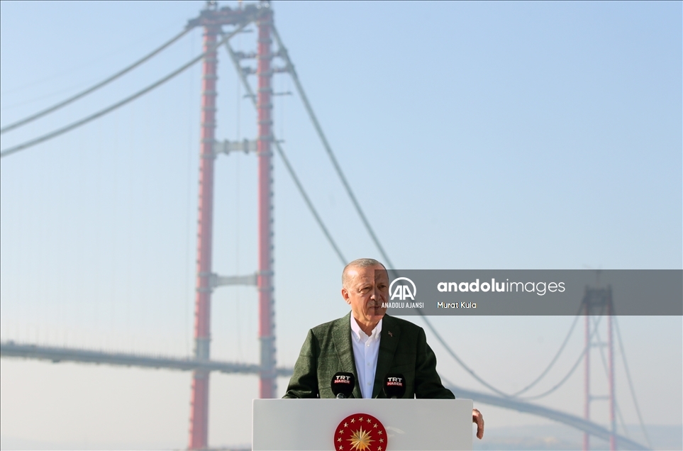 1915 Çanakkale Köprüsü Son Tabliye Montaj Töreni