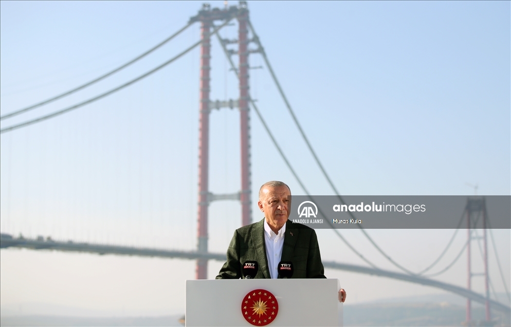 1915 Çanakkale Köprüsü Son Tabliye Montaj Töreni