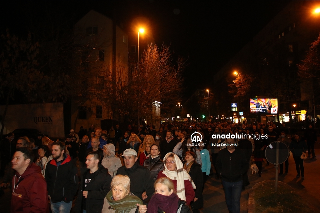 Shkup, mbahet protestë kundër kufizimeve për parandalimin e COVID-19