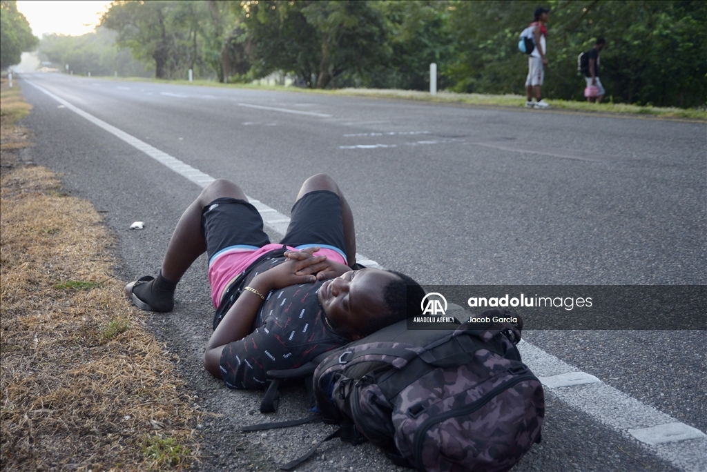 Migrant caravan on way to US