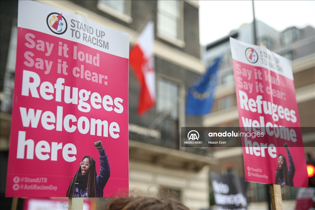 Londres: manifestation en solidarité avec les migrants bloqués à la frontière polonaise