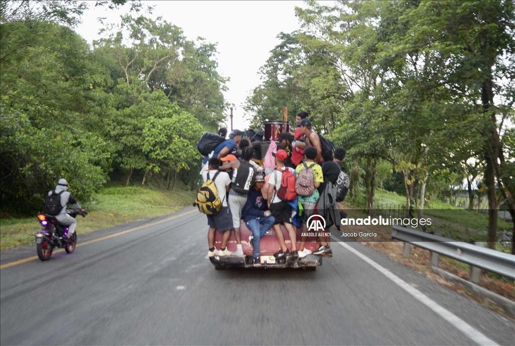 Migrant caravan on way to US