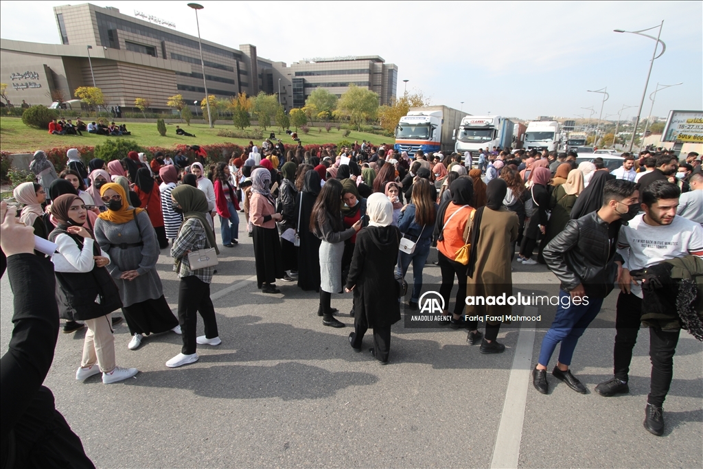 العراق.. تظاهرة لطلبة جامعة السليمانية احتجاجا على تجاهل مطالبهم