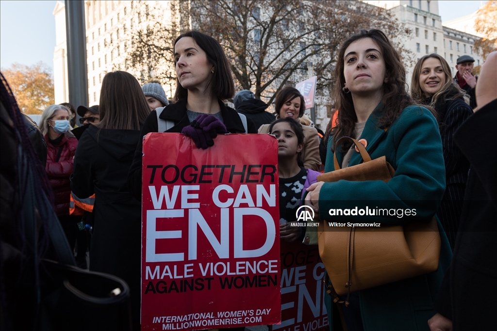 Vigil Against Violence Towards Women in London