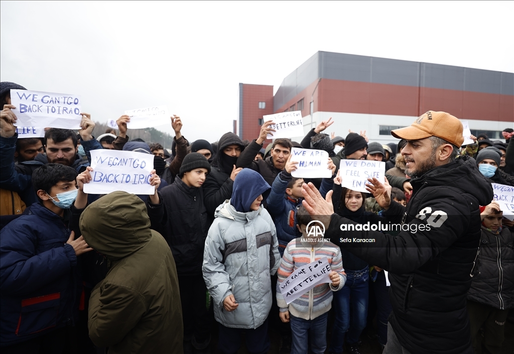 العالقون بين بيلاروسيا وبولندا يطالبون بتحديد مصيرهم