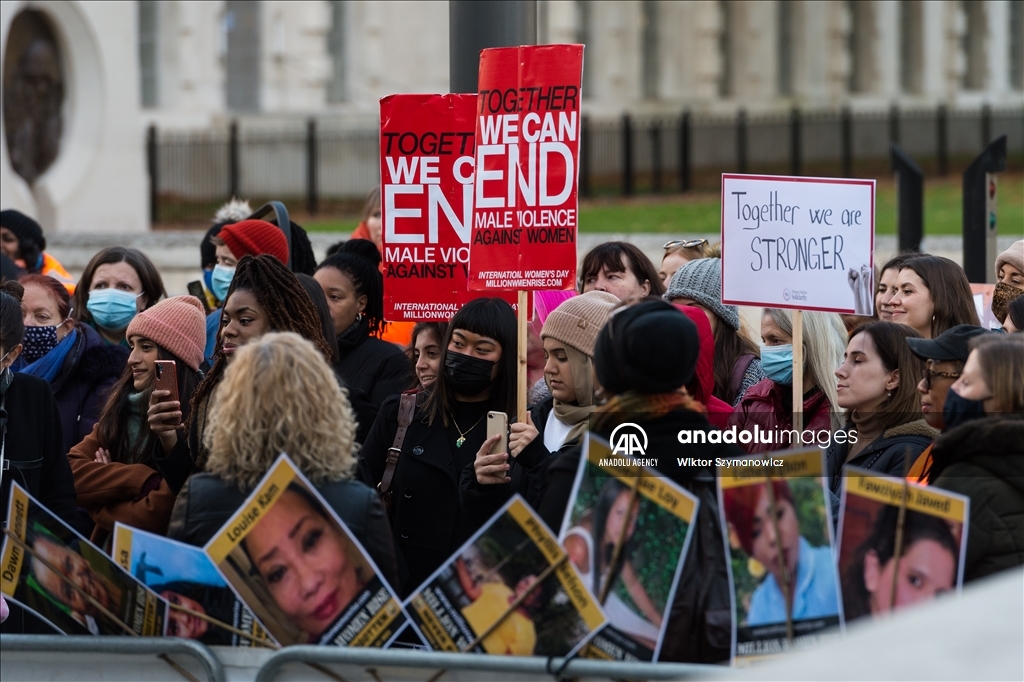 Vigil Against Violence Towards Women in London