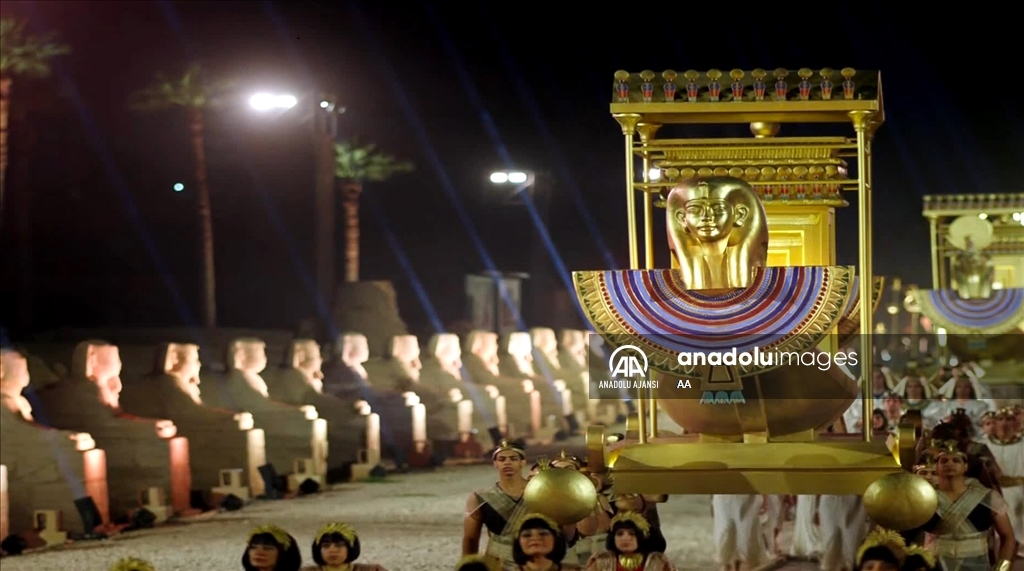 Mısır'da Firavunlar dönemine ait Koç Başlı Sfenks Yolu’nun açılış töreni