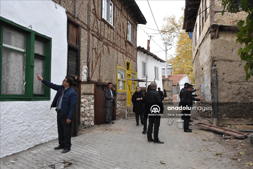 Bilecik'te asırlık evleri rengarenk boyanan köy turizme kazandırılacak