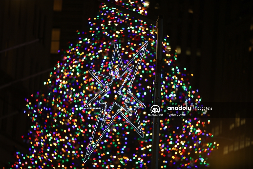 New York'ta Noel ağaçları ışıklandırılıyor