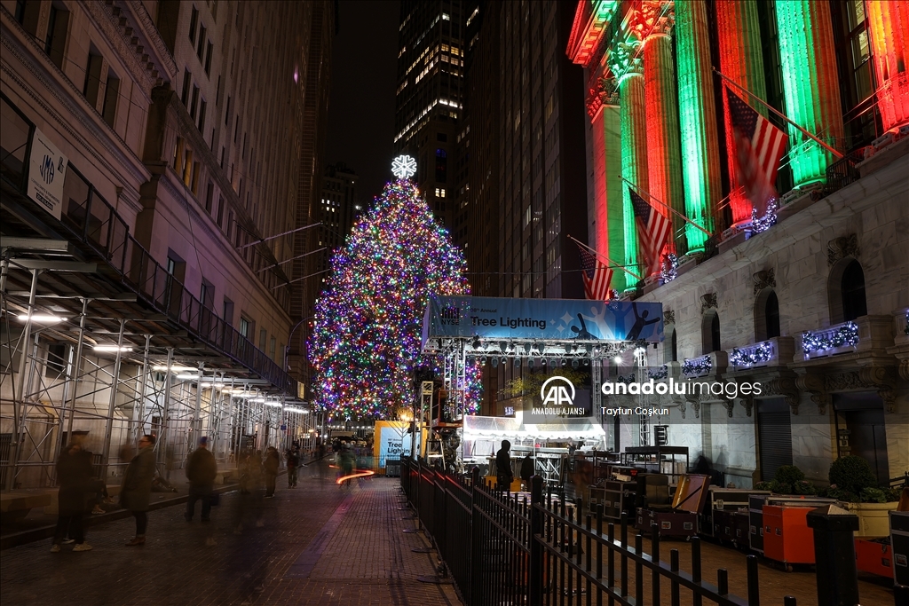 New York'ta Noel ağaçları ışıklandırılıyor