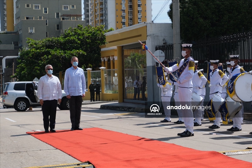 El rey de España, Felipe VI en su visita a Barranquilla durante el Congreso Mundial de Juristas