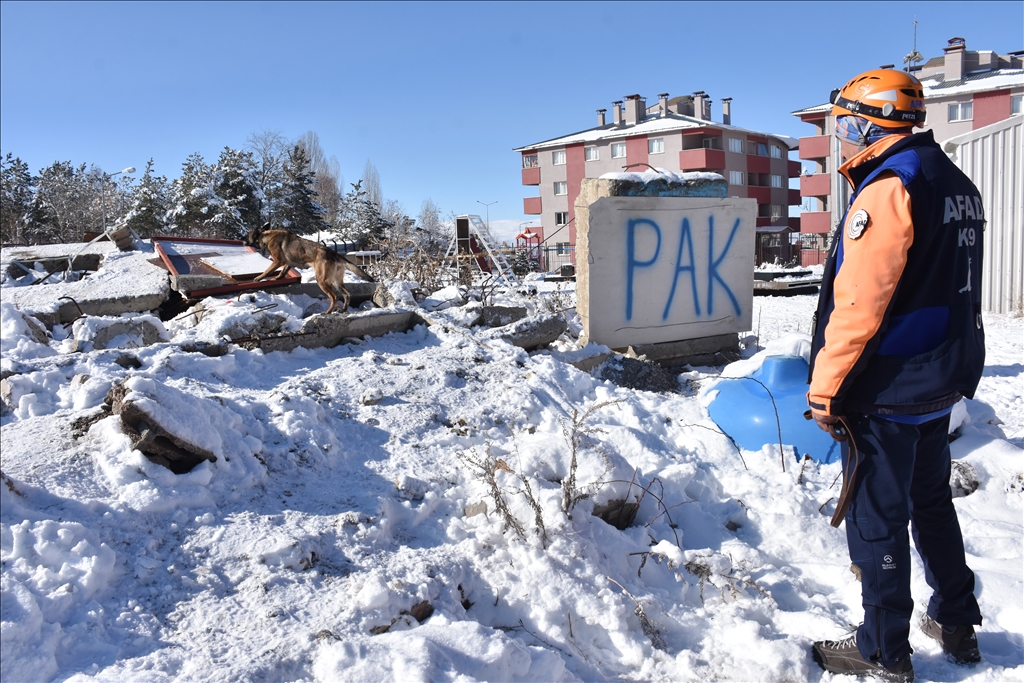 Erzurum'da arama kurtarma eğitimi alan polisler afetlerin "çevik kuvvet"i olacak