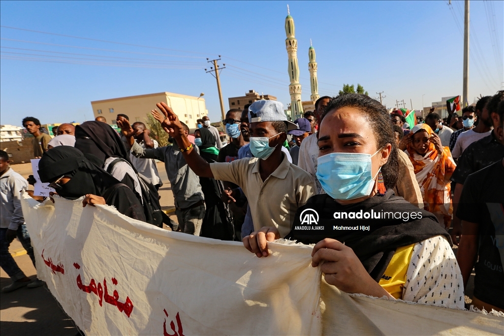 Sudan'da siyasi anlaşma karşıtı gösteri