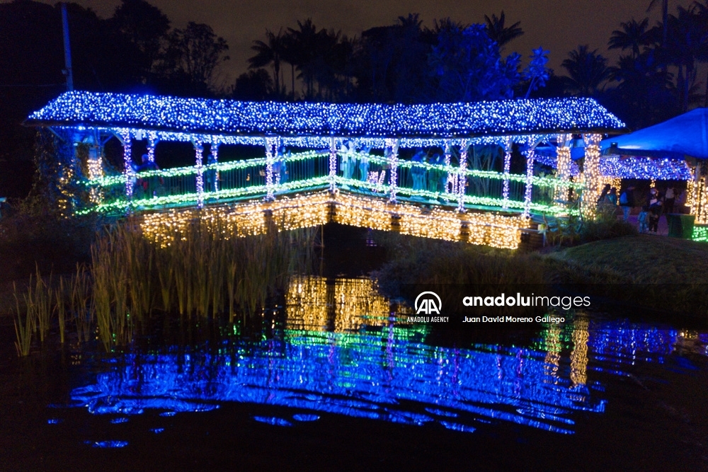 El Jardín Botánico de Bogotá se viste con luces navideñas para los visitantes