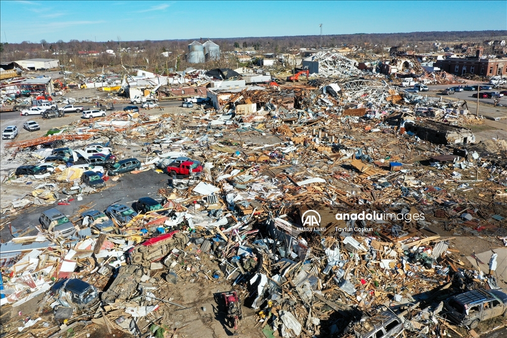 ABD'nin Kentucky eyaletinde hortum felaketi