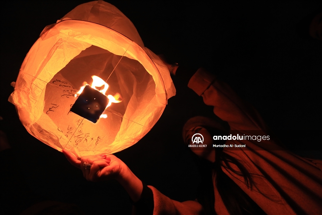 Sky Lantern Festival in Iraq