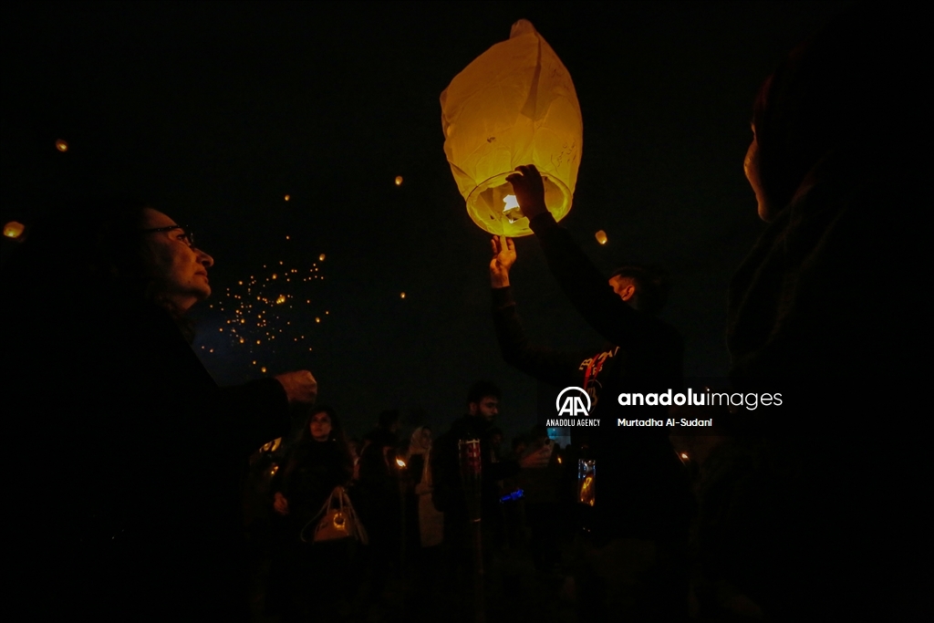 Sky Lantern Festival in Iraq