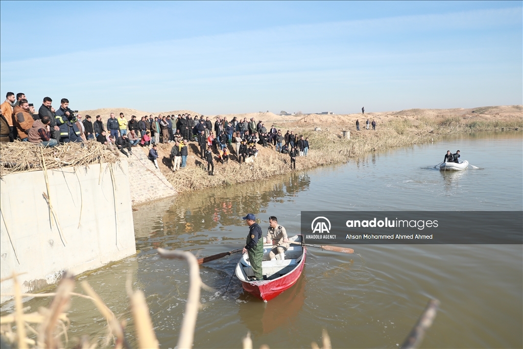 Upaya pencarian korban banjir di Erbill, Irak